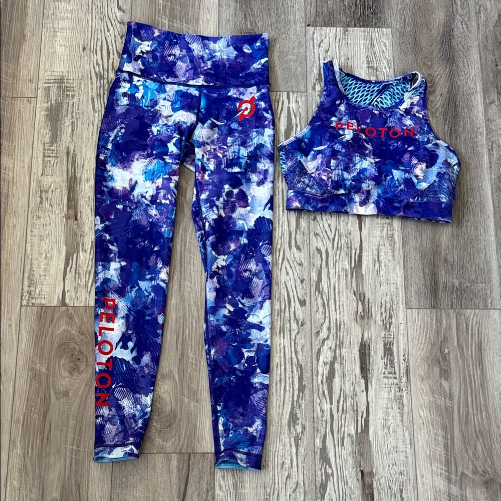 Peloton leggings and bra set
